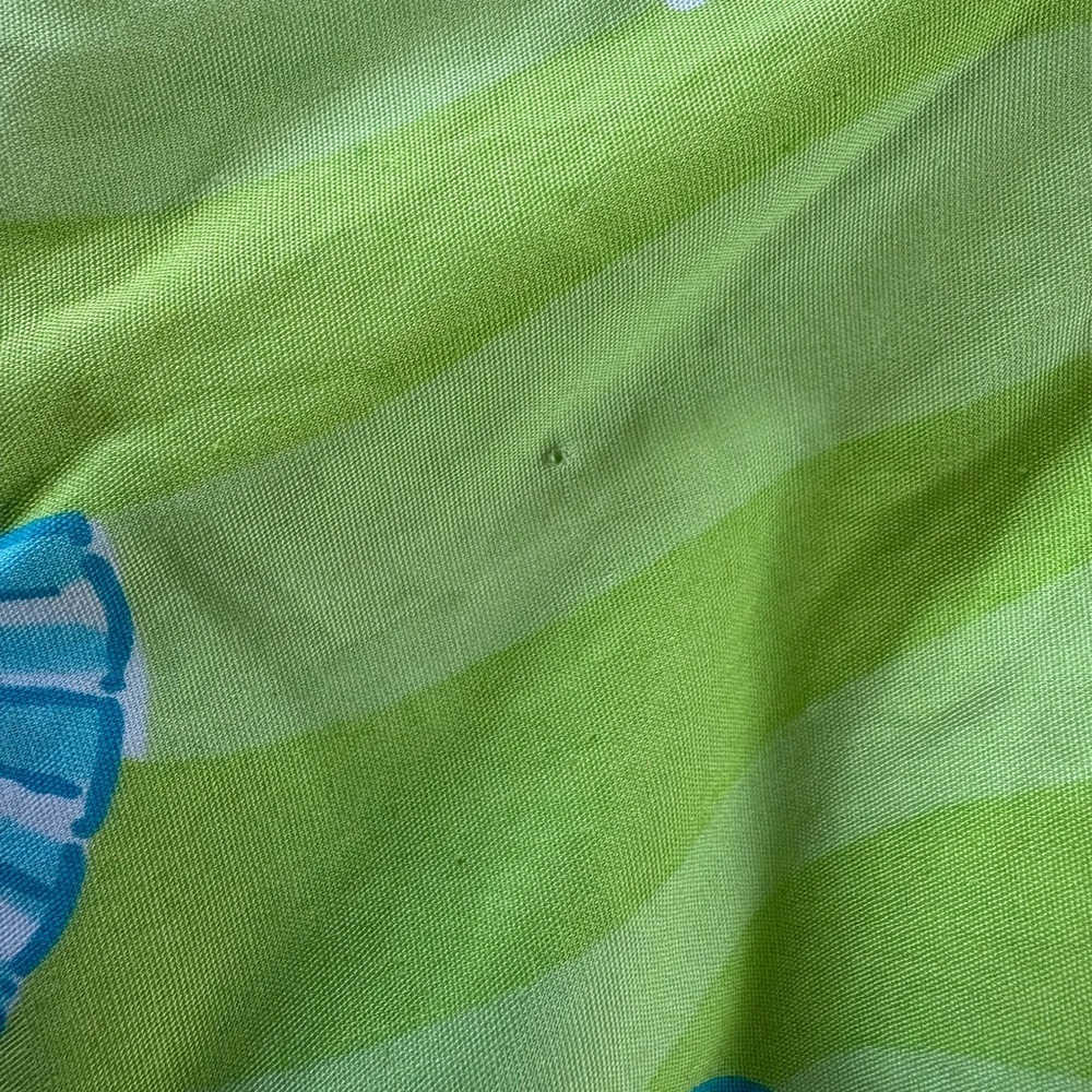 Lilly Pulitzer Lime Green Coastal Seashell Print A-Line Skirt,Sz: 8 - Picture 8 of 8